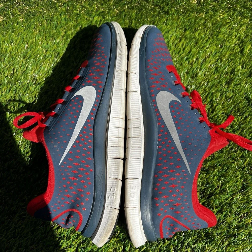 Nike Shoes Men Size 11 Free 3.0 v4 Gray & Blue Running Comfort